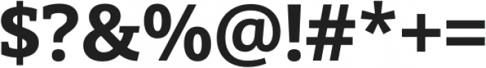 Open Serif Bold otf (700) Font OTHER CHARS