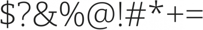 Open Serif Light otf (300) Font OTHER CHARS