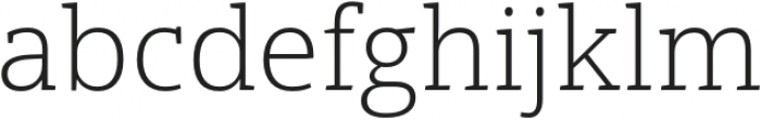 Open Serif Light otf (300) Font LOWERCASE