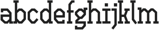 Open TECH Neue Slab Serif otf (400) Font LOWERCASE
