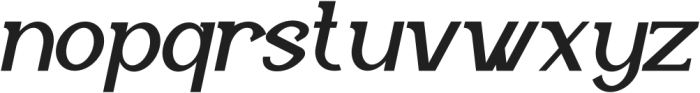 Openila Italic otf (400) Font LOWERCASE