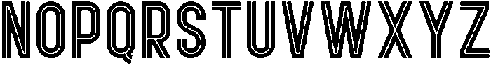 Opera Inline otf (400) Font UPPERCASE