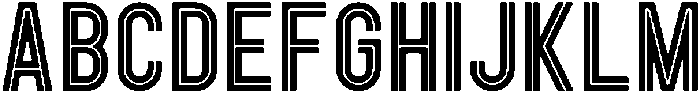 Opera Inline otf (400) Font UPPERCASE