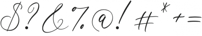 Opera Signature Script Swash otf (400) Font OTHER CHARS