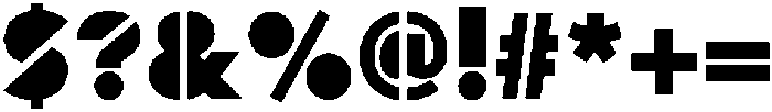 OperationBond Regular otf (400) Font OTHER CHARS