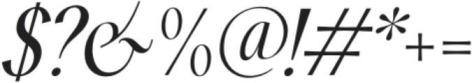 Ophelia Italic otf (400) Font OTHER CHARS