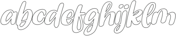 Ophelia Oblique Outline otf (400) FONT
