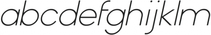 Oplosans Italic otf (400) Font LOWERCASE