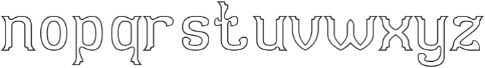 Optical Illusion-Hollow otf (400) Font LOWERCASE