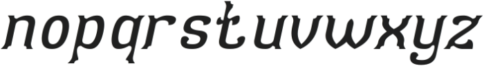 Optical Illusion Italic otf (400) Font LOWERCASE