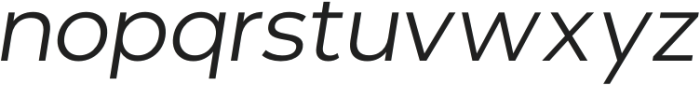 Optika Italic otf (400) Font LOWERCASE