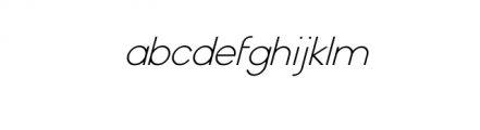 Oplosans Italic.otf Font LOWERCASE