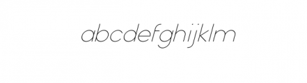 Oplosans Light Italic.otf Font LOWERCASE