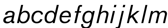 OPTIAkrogrotesk-Italic Font LOWERCASE