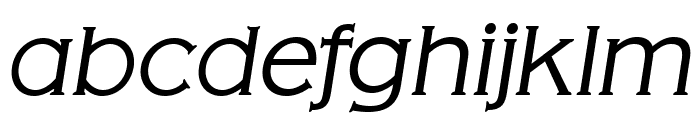 OPTIAmericanGothic-LightItalic Font LOWERCASE