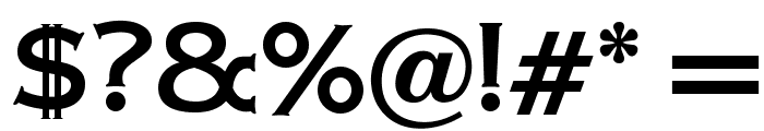OPTIAmericanGothic-Medium Font OTHER CHARS
