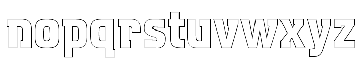 OPTIAqueduct-Outline Font LOWERCASE