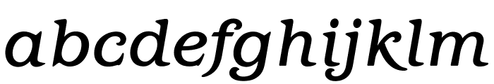 OPTIBarMay-MediumItalic Font LOWERCASE