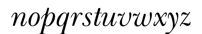 OPTIBaskerVille-Italic Font LOWERCASE
