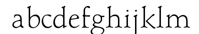 OPTIBriteText-Light Font LOWERCASE