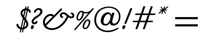 OPTICookeSans-Italic Font OTHER CHARS
