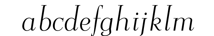OPTIEisen-LightItalic Font LOWERCASE