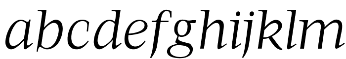 OPTIFavrileLight-Italic Font LOWERCASE
