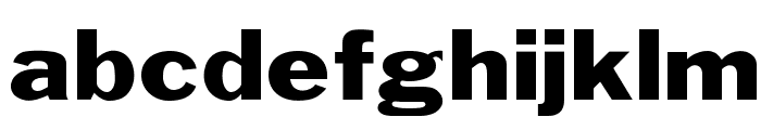 OPTIFranklinGothic-Wide Font LOWERCASE