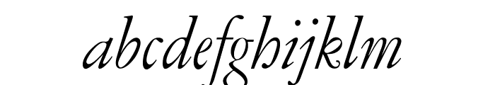 OPTIGaramondOld-Italic Font LOWERCASE