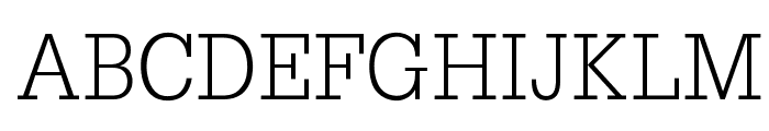 OPTIGleam-Light Font UPPERCASE