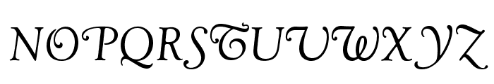 OPTIGoudy-Cursive Font UPPERCASE
