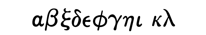 OPTIGreekEquation Font LOWERCASE