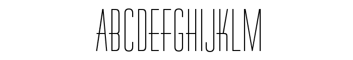 OPTIHuxley-Vertical Font UPPERCASE