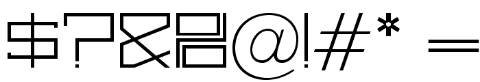 OPTIJerklista-Light Font OTHER CHARS