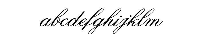OPTIOldFashioned-Script Font LOWERCASE