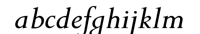 OPTIPapong-Italic Font LOWERCASE