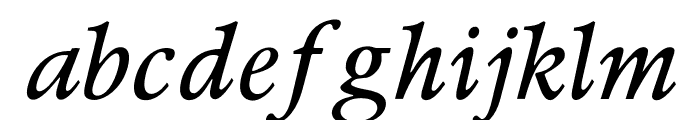 OPTIPeach-Italique Font LOWERCASE