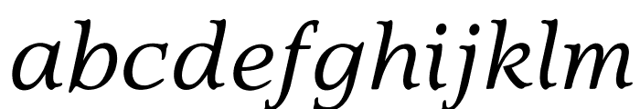 OPTIQuezonBook-Italic Font LOWERCASE