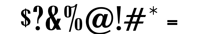 OPTIRadiant-DemiBoldCond Font OTHER CHARS