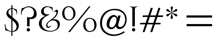 OPTISerlio Font OTHER CHARS