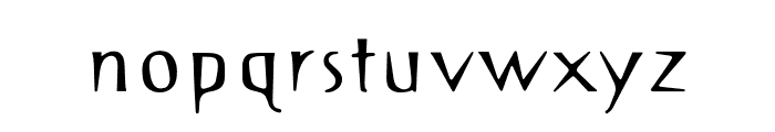 OPTISin-Regular Font LOWERCASE