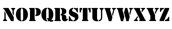 OPTIStencil-Bold Font UPPERCASE