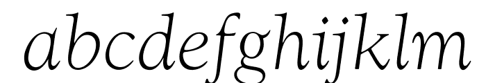 OPTIwtcGoudy-LightItalic Font LOWERCASE