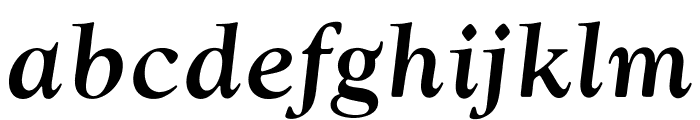 OPTIwtcGoudy-MediumItalic Font LOWERCASE