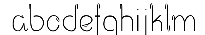 Opalo Font LOWERCASE