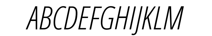 Open Sans Condensed Light Italic Font UPPERCASE
