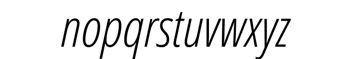Open Sans Condensed Light Italic Font LOWERCASE