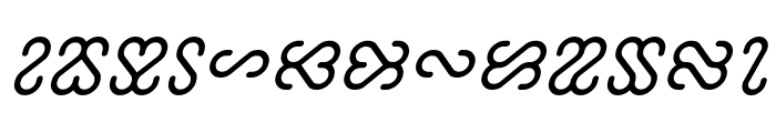 Ophidian Italic Font UPPERCASE