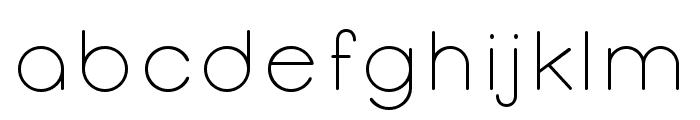 Opificio Light-Rounded Font LOWERCASE