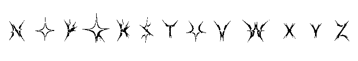 Optic Spike Font UPPERCASE